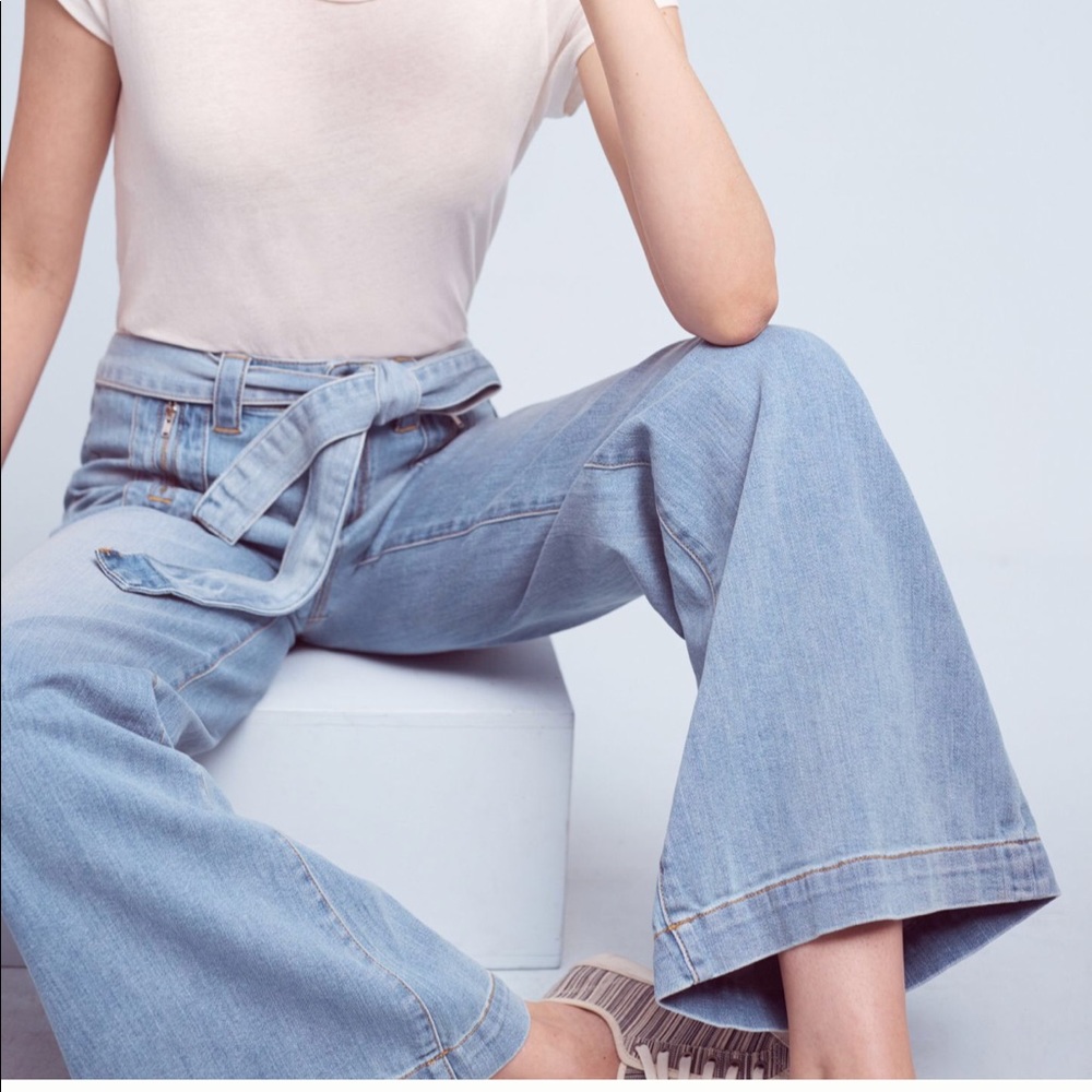 Anthropologie Pilcro Palazzo Ultra High Waist Jean